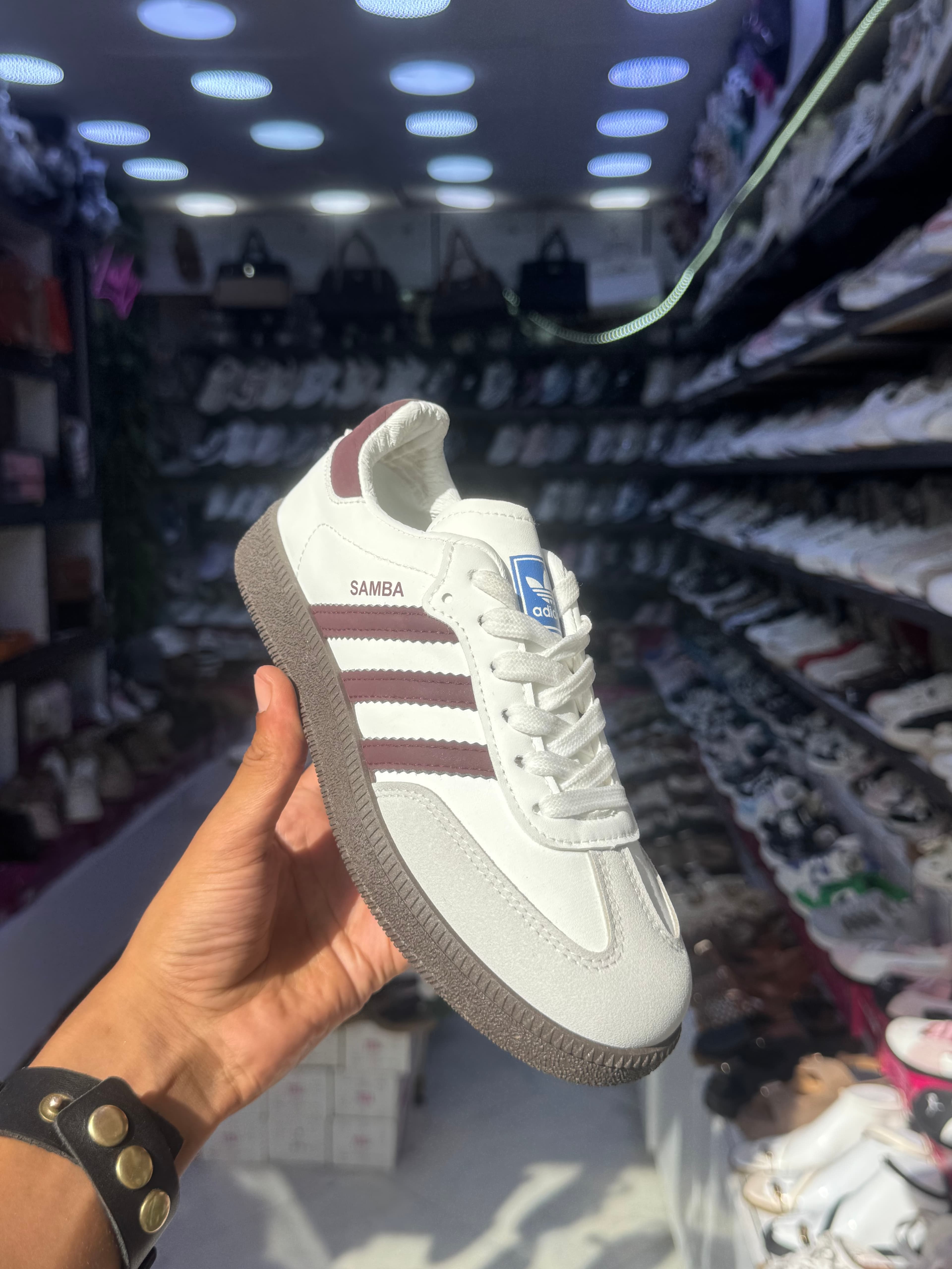Adidas samba — White&bordo