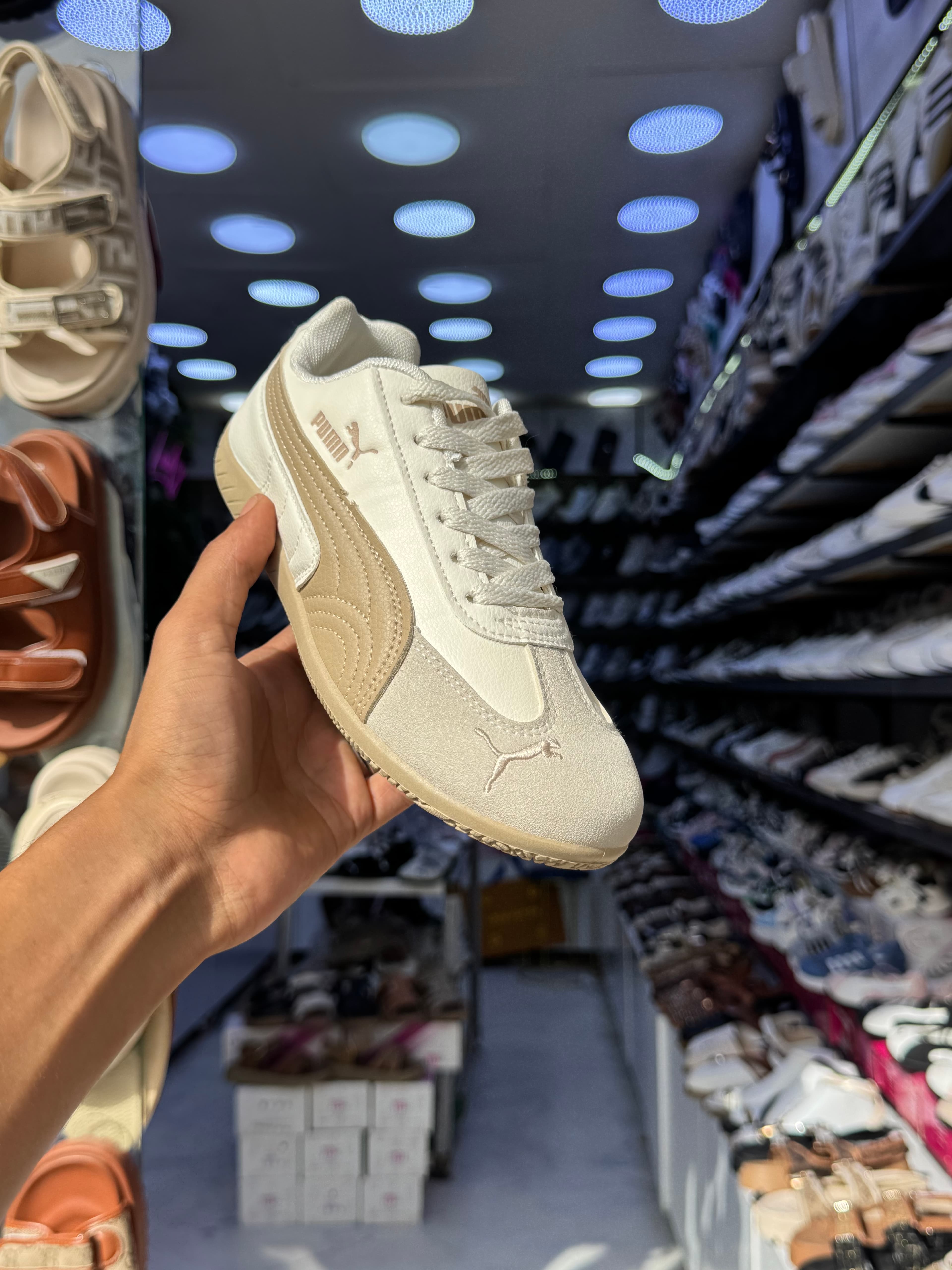 Puma speedcat 10 colors — White&beige