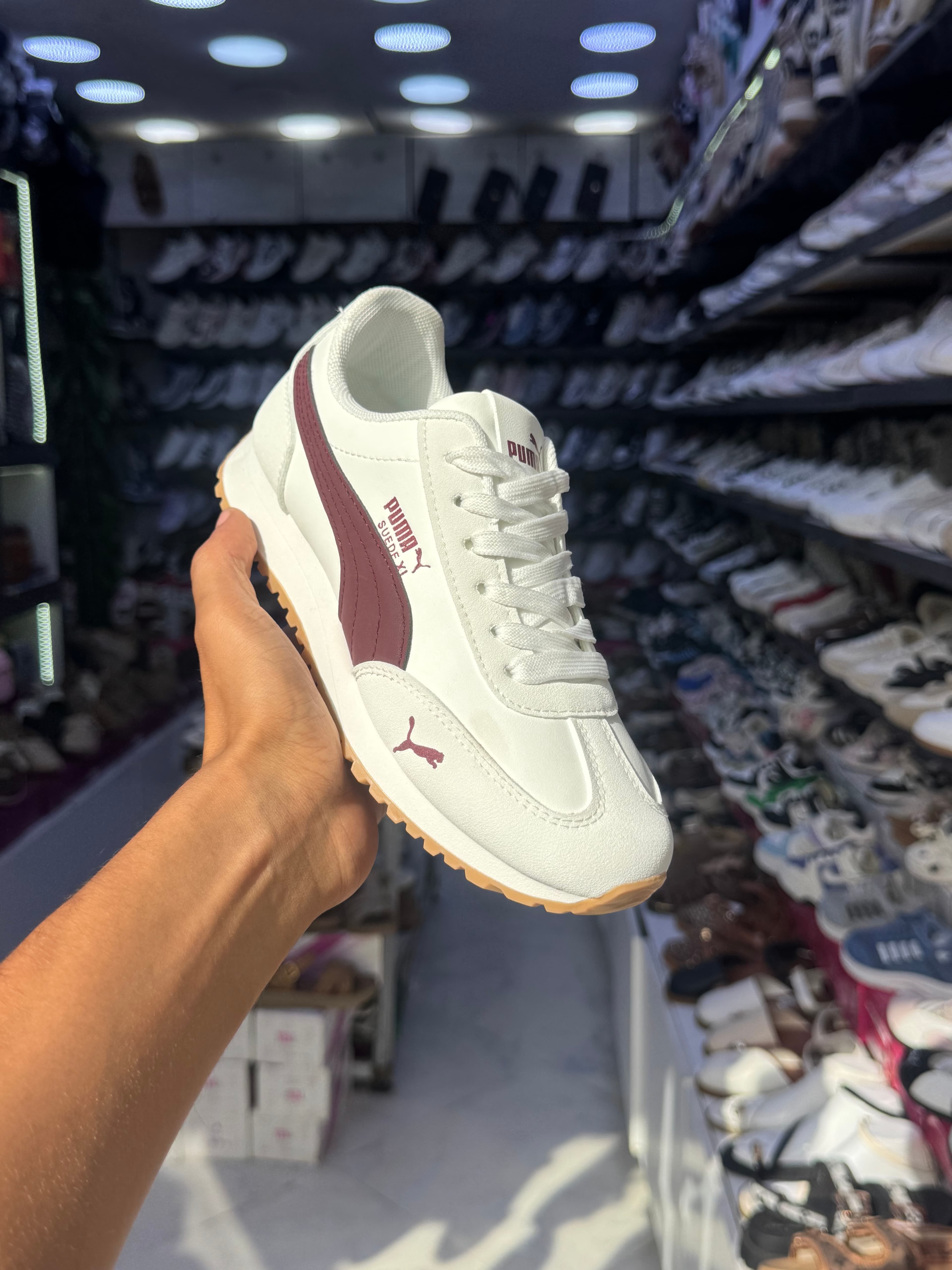 Puma suede XL — White&Grona